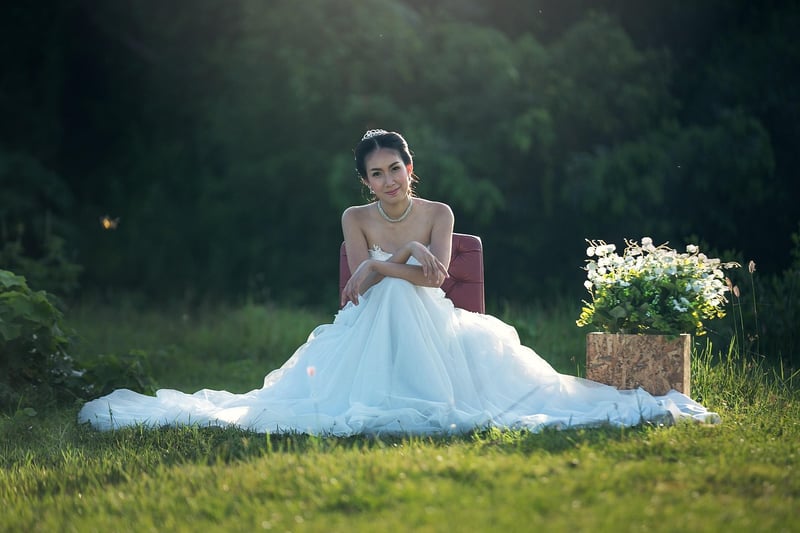 Bride with Flowers